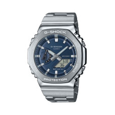 Casio G-Shock GM-2110D-2BER Ανδρικό Αναλογικό-Ψηφιακό Ρολόι Ανοξείδωτου Ατσαλιού με Μπλε Καντράν, Carbon Core Guard και Αντοχή στο Νερό 200m